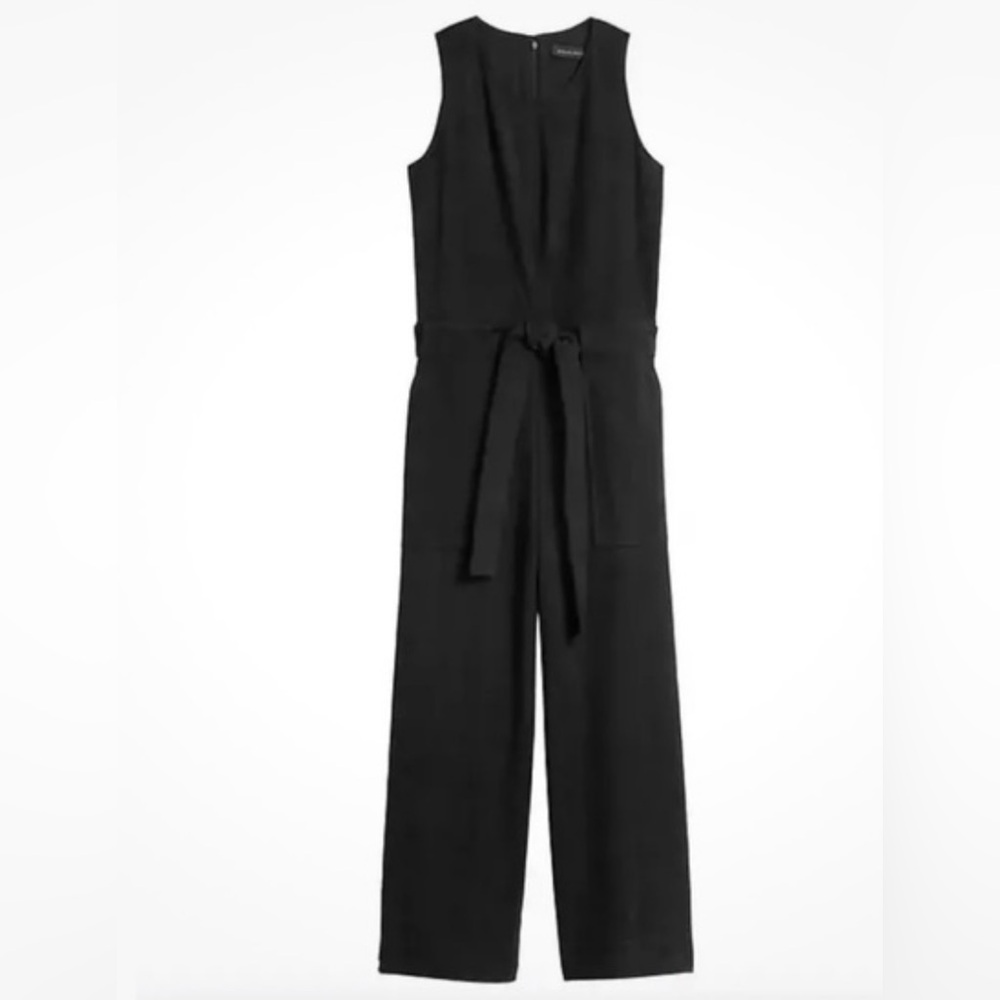 Banana Republic Suede Black Jumpsuit